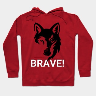 brave fox,brave wolf Hoodie